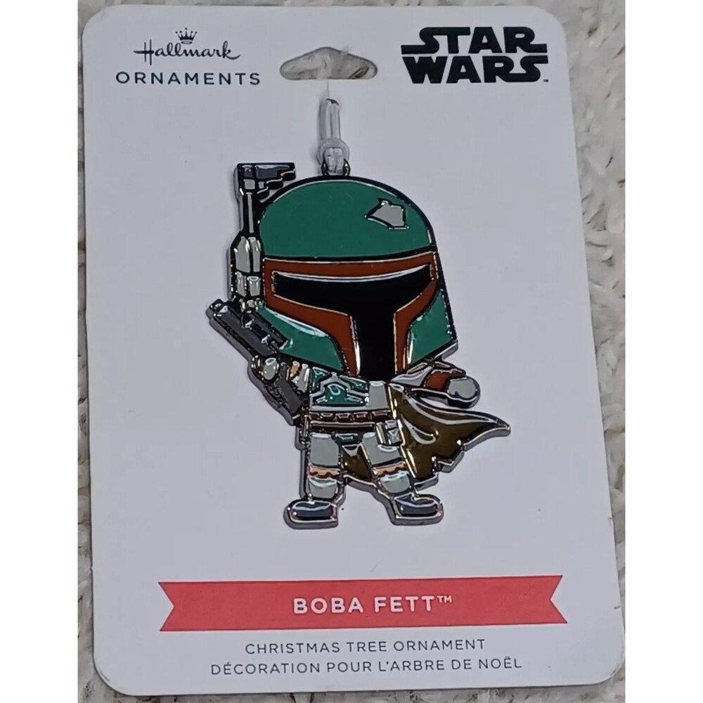 Hallmark  Star Wars BOBA FETT The Bounty Hunter Metal Enamel Christmas Ornament